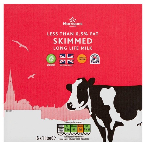 British uht skimmed milk x - uht,