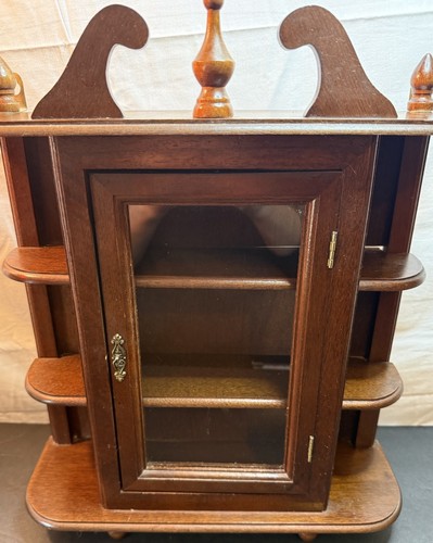 Vintage wood curio - vintage, wall