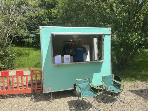 Burger van and slush - and,