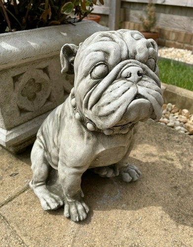British english bulldog - british, stone