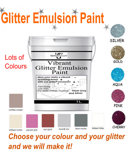 Glitter emulsion paint - glitter,