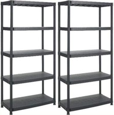 2 x 5 Tier Heavy Duty Black