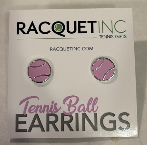 New pink tennis earrings - new,