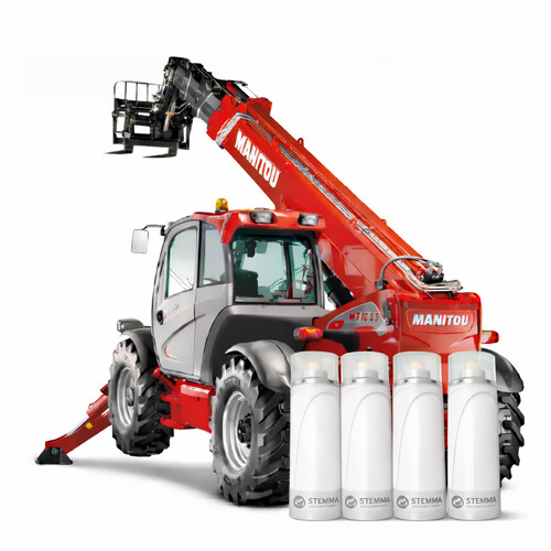 Manitou telehandler red paint - manitou,