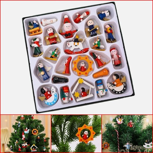 New 24pcs small - small, wooden