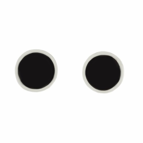 Whitby jet stud earrings - whitby,