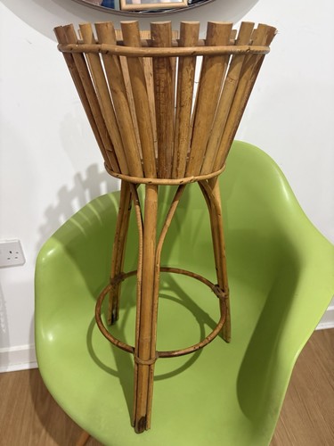Vintage bamboo rattan plant - bamboo,