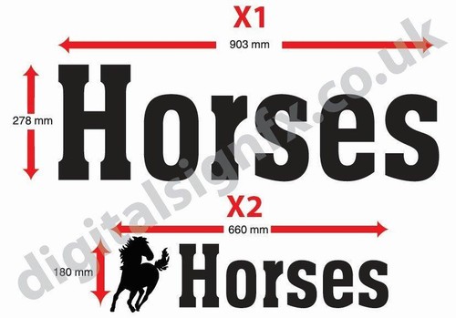 Horsebox sticker horses - sticker,
