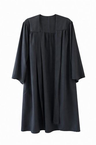 Black graduation gown adult - graduation,