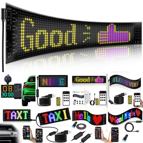 Flexible led car rear window - car,