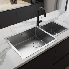 Prestige 860 - Undermount 1.5 Bowl Kitchen Sink Stainless Steel