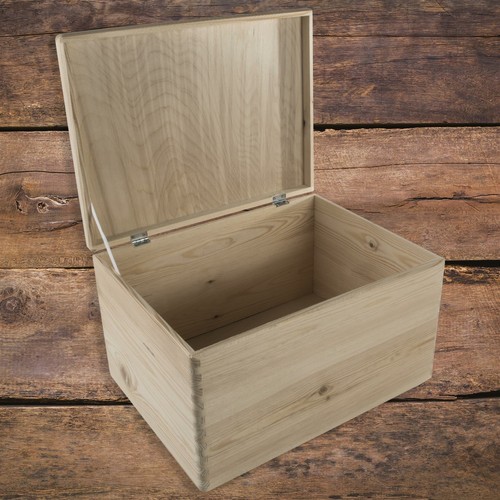 Wooden box with lid x - with,
