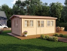 Log cabin OSLO 6 x 4 m / 44 mm walls, special offer. Damaged pack