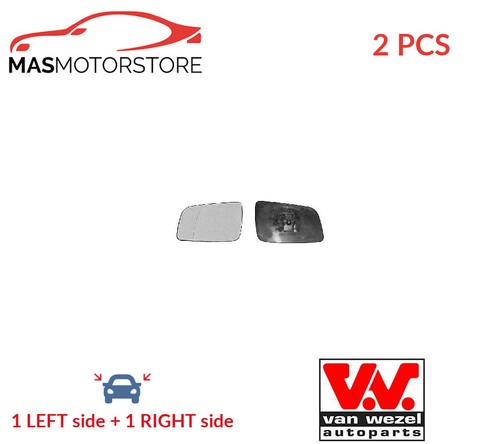 Rear view mirror glass - glass, pair