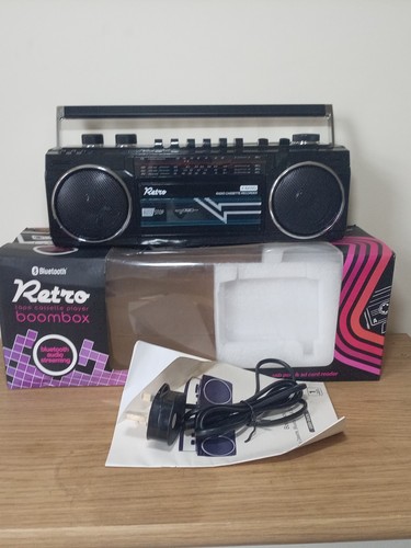 Retro style boom - boom, box,