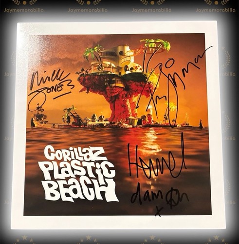 Signed gorillaz plastic beach - signed,