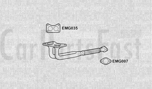 Efrr8029 exhaust twin front - efrr8029,