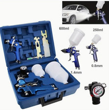 2 x HVLP Spray Gun Kit Air