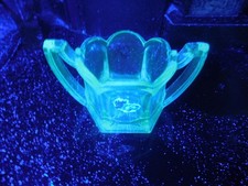 VINTAGE ART DECO THICK GLASS