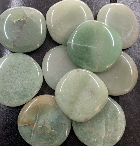 Green aventurine palmstone - green,