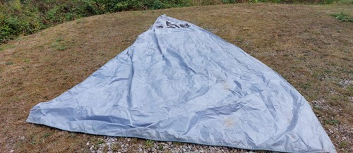 Sailing dinghy jib and main - and,
