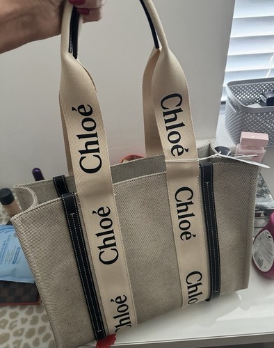Chloé woody beige medium tote - chloé,