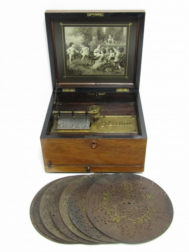 Antique polyphon disc music - antique,