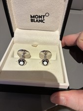 Mont Blanc Men’s Sterling Silver Cufflinks