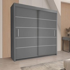 sliding plain door wardrobe