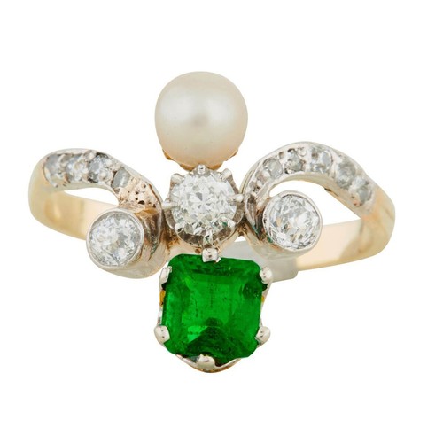 Emerald pearl diamond - emerald,