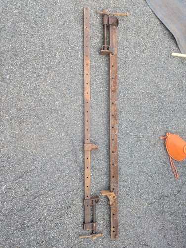 Pair vintage 4ft record - of,
