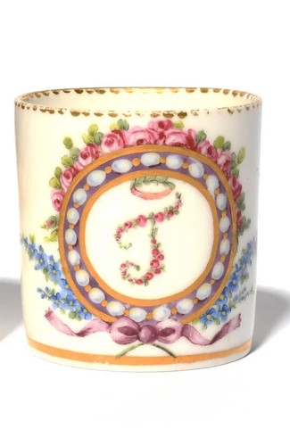Sevres porcelain coffee can - porcelain,
