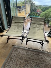 Pair Vintage Mahogany Deck