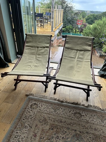 Pair vintage mahogany - mahogany, deck