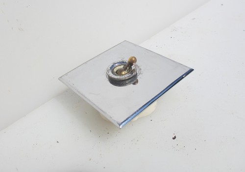 Vintage brass light switch - vintage,