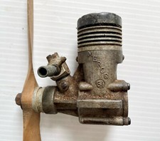 Vintage Merco 61 RC Model Airplane Engine Motor w/ Prop, Made in England- As Is