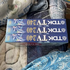 3 X TDK TV 240 VHS Video Tapes