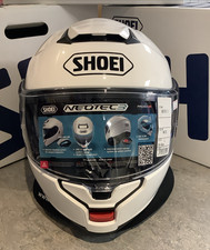 Shoei Modular Motorcycle Helmet Neotec 3 White Large Flip Up Touring Motorbike