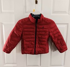 Polo Ralph Lauren Jacket Kids Size 6 Blue Red Logo Reversible Puffer