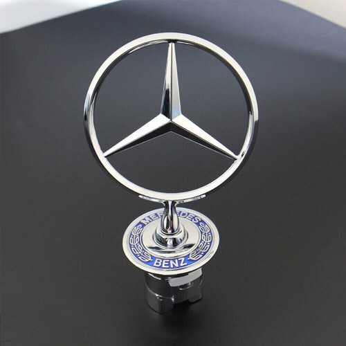 Front hood ornament mounted - front,