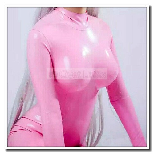Latex catsuit with mittens - catsuit,
