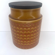 Hornsea Pottery Saffron Large Storage Jar 1976 6" Retro Kitchenware