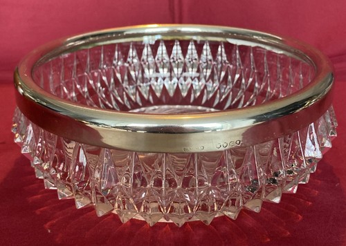 Vintage cut frosted glass - &,