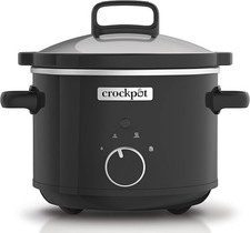 Crock-Pot Slow Cooker Easy-Clean Ceramic Bowl Energy Efficient Black UK Quality