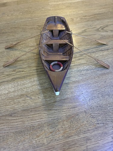 Model wooden rowing boat - model,