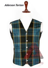 Scottish Tartan Kilt Vest 5 Buttons Formal Kilt WAISTCOAT Highland Wedding Vest