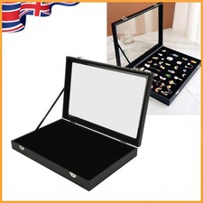 Pin Display Case Transparent Dustproof Pin Shadow Box Jewelry Badge Collection