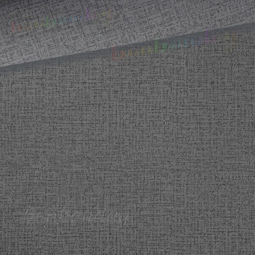 Dark grey linen textured - grey,
