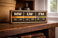 Retro radio vintage style sign