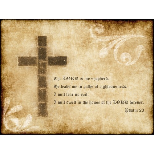 Psalm lord shepherd cross - psalm,